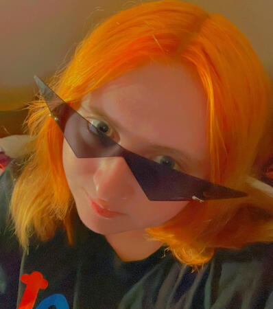 me with silly pointy shades